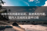 网曝黑料网最新秘闻，震撼真相内幕，圈内人丑闻网友直呼过瘾